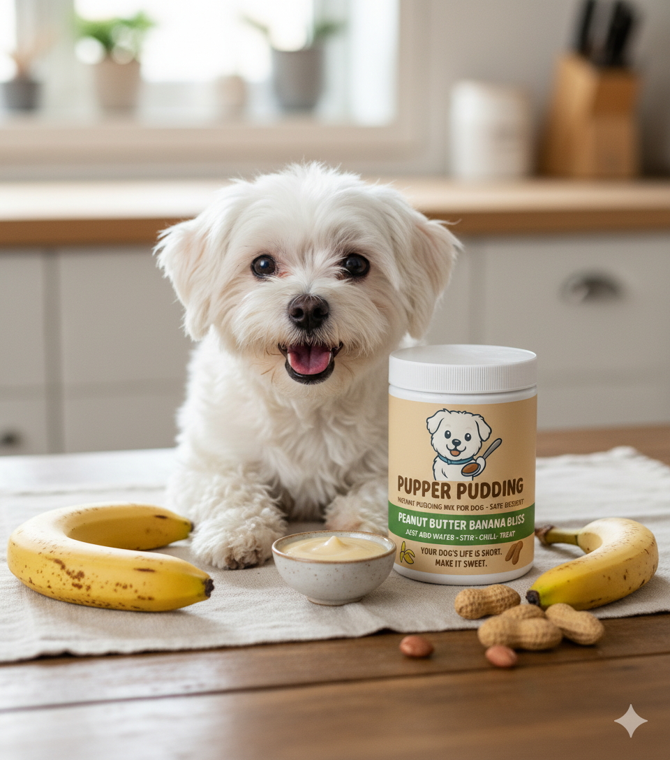 Pupper Pudding (Peanut Butter Banana Bliss)