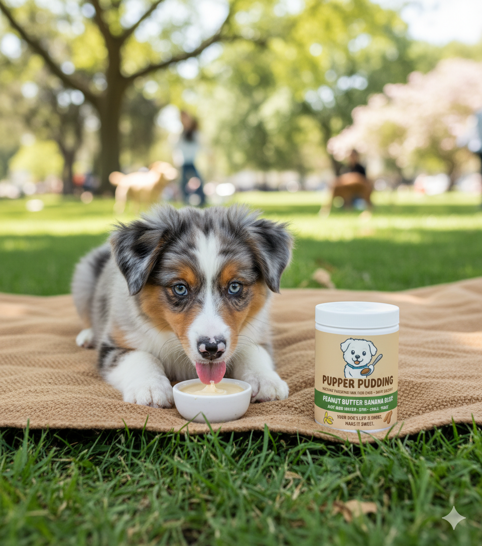 Pupper Pudding (Peanut Butter Banana Bliss)