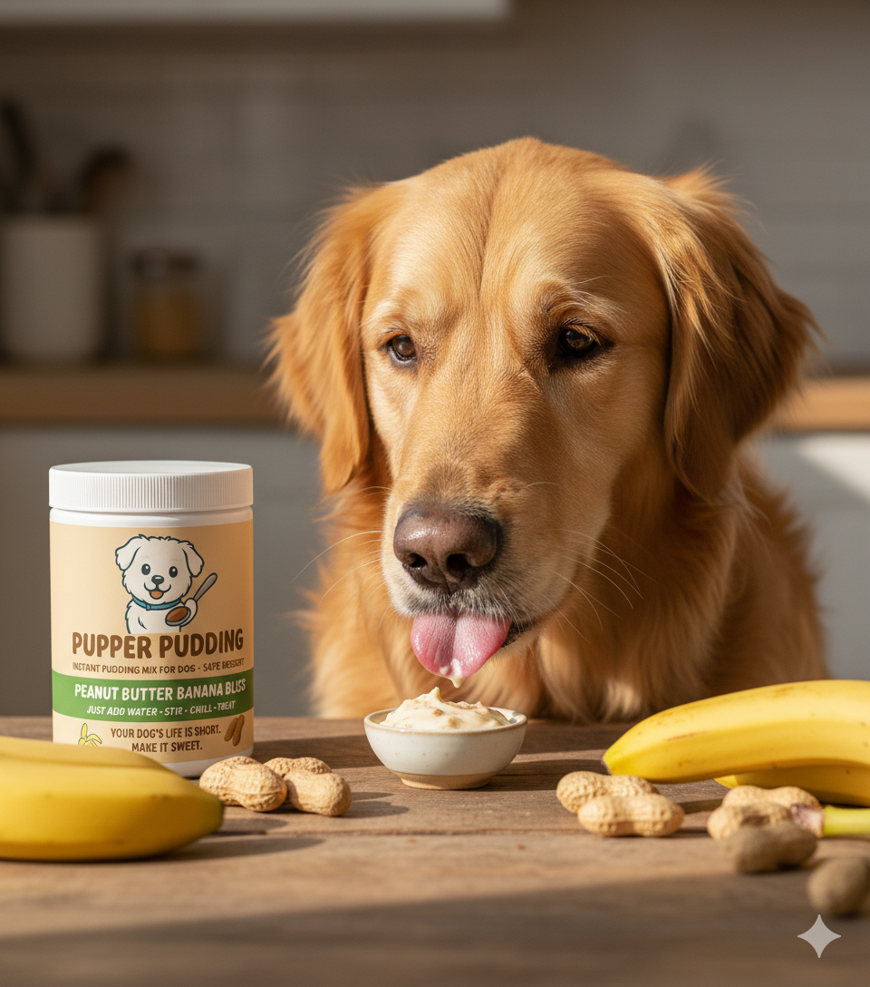 Pupper Pudding (Peanut Butter Banana Bliss)